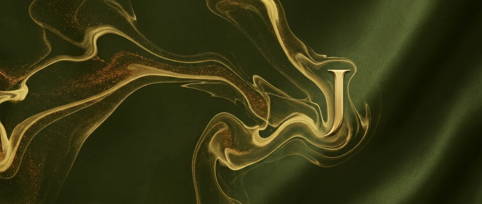 Abstract swirls of gold and olive green create a luxurious, flowing pattern for recognition of prior learning.